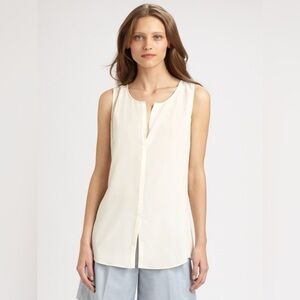 Akris Punto Sleeveless Silk Blouse, size 6